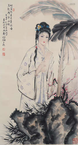 A Bai bohua's figure painting