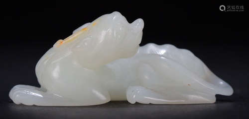 A HETIAN JADE PIXIU PENDANT