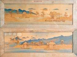 檀香木镶嵌画之北京颐和园景观图一组