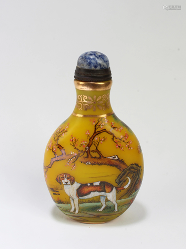 Chinese Peking Glass Snuff Bottle