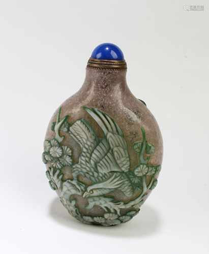 Chinese Peking Glass Snuff Bottle