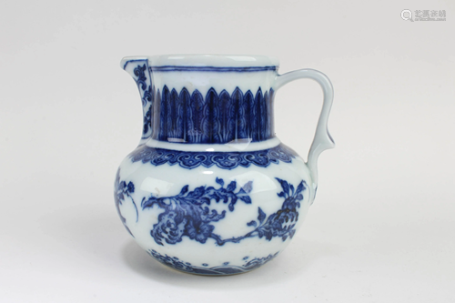 Chinese Blue & White Ewer