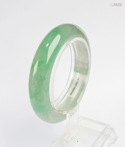 A Jadeite Jade Bangle with Certificate