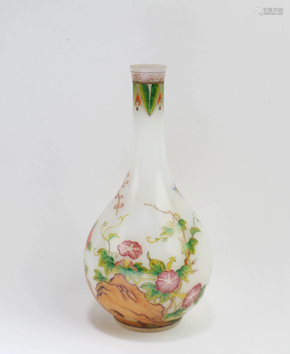 Chinese Peking Glass Vase