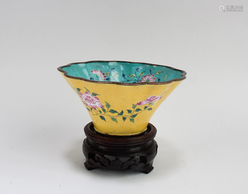 Antique Enamel Cup