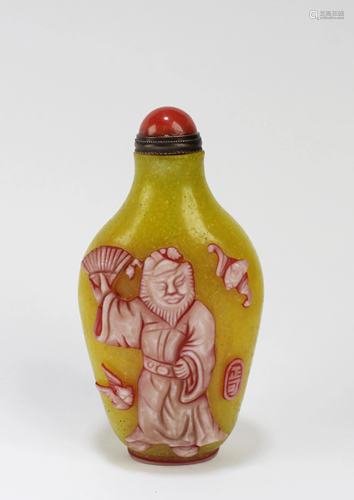 Chinese Peking Glass Snuff Bottle