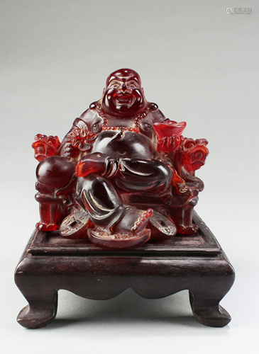 A Decorative Carved Buddha Ornament