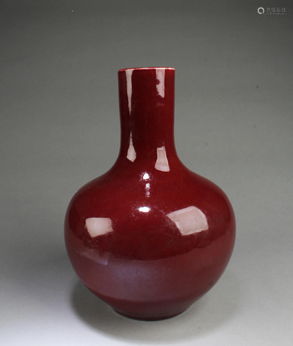 Chinese Ox Blood Color Vase