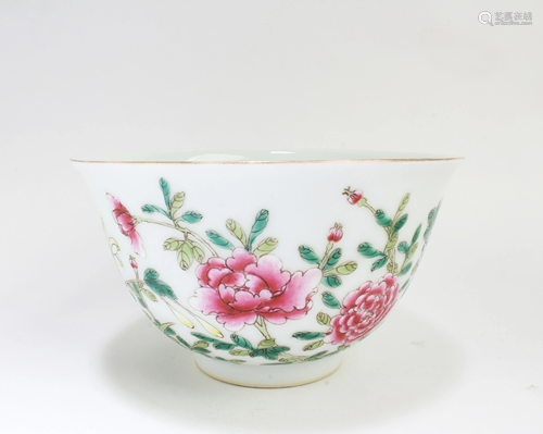 Chinese Famille Rose Porcelain Bowl