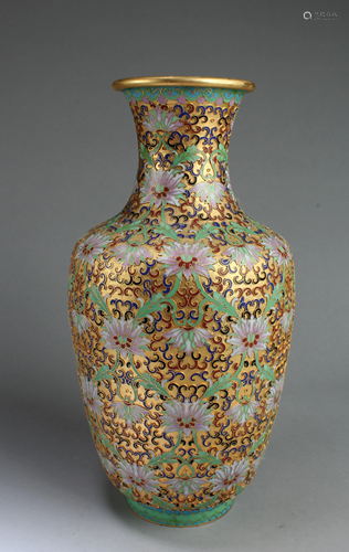 Chinese Cloisonne Vase