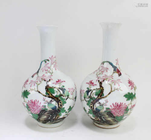 A Pair of Chinese Porcelain Vases