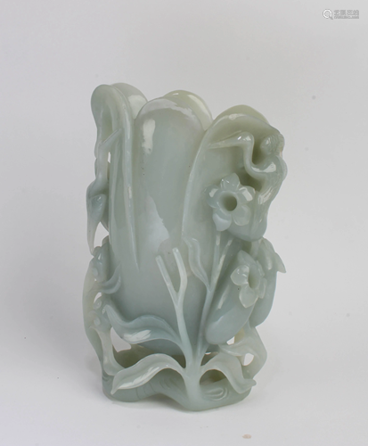 Chinese Carved Jade Vase