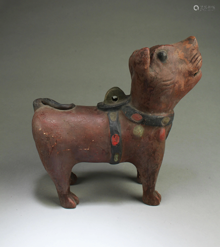 A Porcelain Dog Figurine