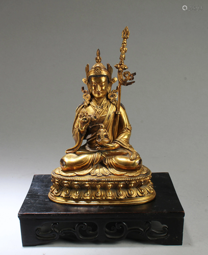 Chinese Bronze Bodhisattva Statue