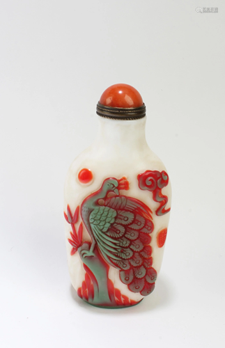 Chinese Peking Glass Snuff Bottle