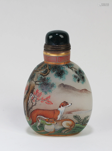 Chinese Peking Glass Snuff Bottle