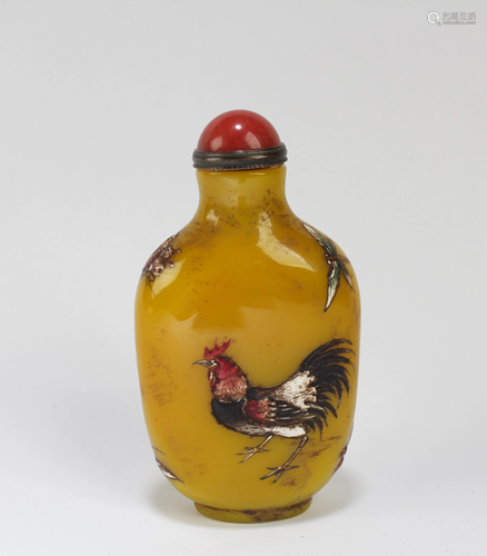 Chinese Peking Glass Snuff Bottle