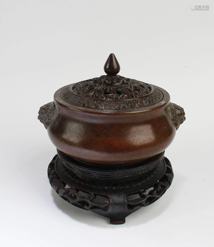 A Bronze Incense Burner