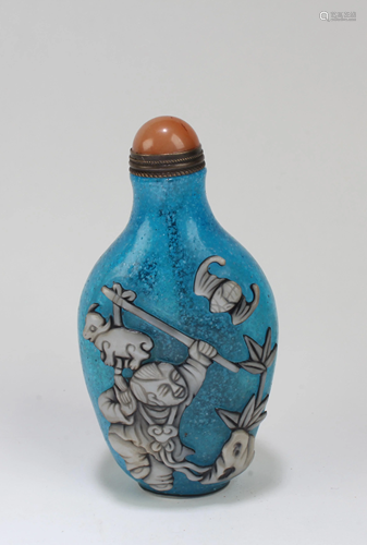 Chinese Peking Glass Snuff Bottle