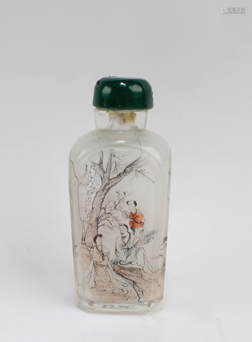 Antique Peking Glass Snuff Bottle