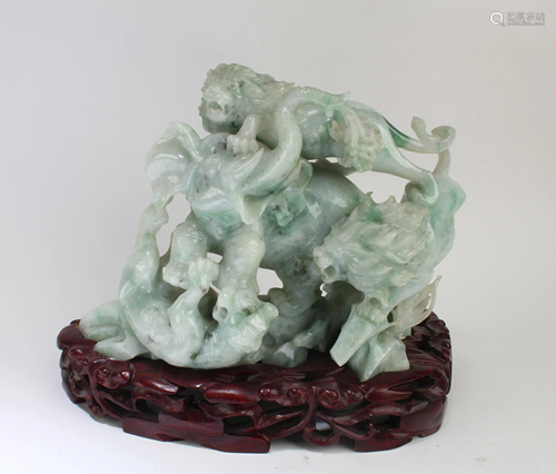 A Chinese Carved Jade Figurine