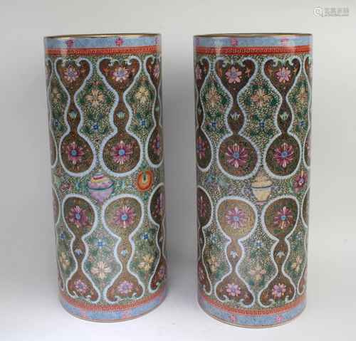 A Pair of Chinese Porcelain Joss Stick Holder