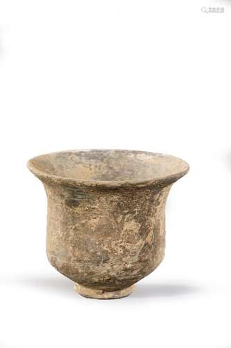 Grey terracotta bell vase. \nIndus Valley Merhgarh …