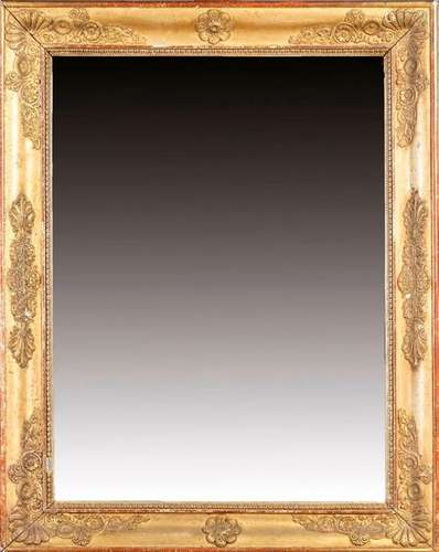 MIRROR \nIn a setting in \nwood and gilded stucco to…