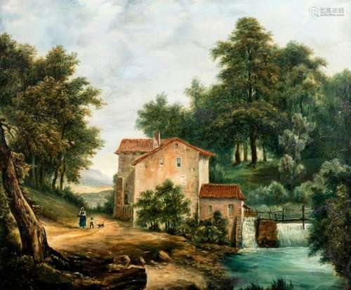 French school of the 19th century \nTHE WATERMILL \n…