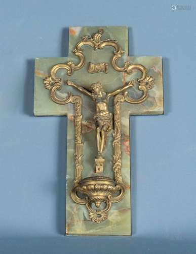 CRUCIFIX \nThe Christ in gilded bronze, the cross i…