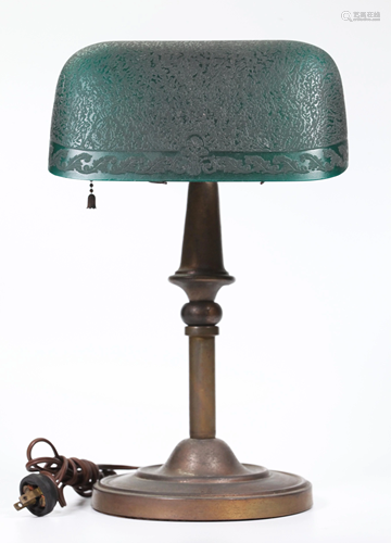 HG McFadden 1916 Emeralite Desk Lamp