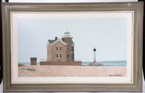 James Feriola Cedar Point Lighthouse LI; Oil Board