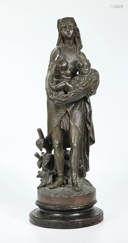 Barzaghi; American Bronzed Cast Pharaoh's Daughter