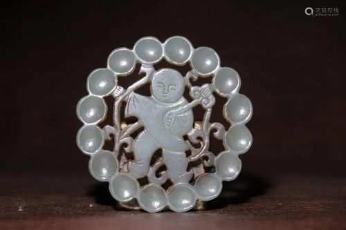 A Hetian Jade Ornament Pendant