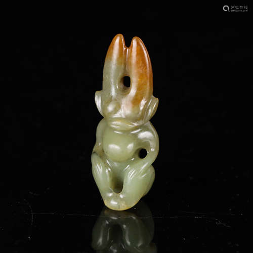 Chinese Celadon Jade Figurine