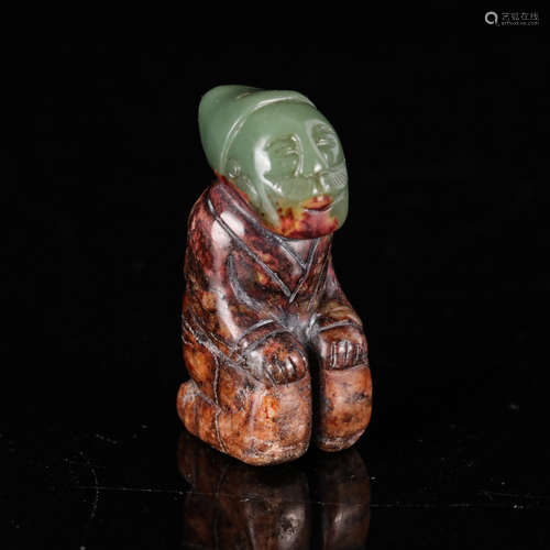 Chinese Celadon Jade Figurine