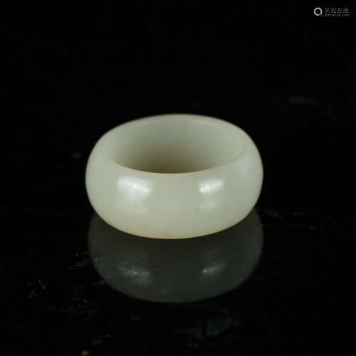 Chinese White Jade Ring