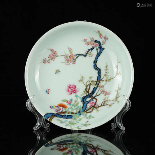 Chinese Famille Rose Porcelain Plate