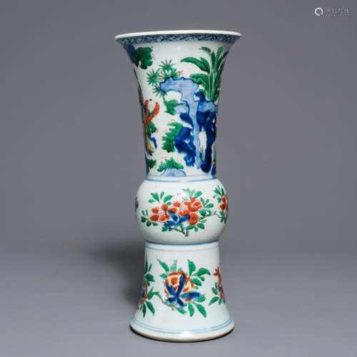 Chinese Famille Verte Porcelain Vase