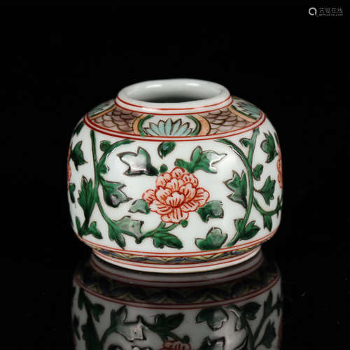 Chinese Famille Verte Porcelain Water Coupe