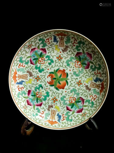 Chinese Famille Rose Porcelain Plate