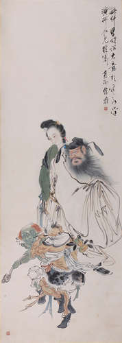 Chinese Figurine Painting On Paper