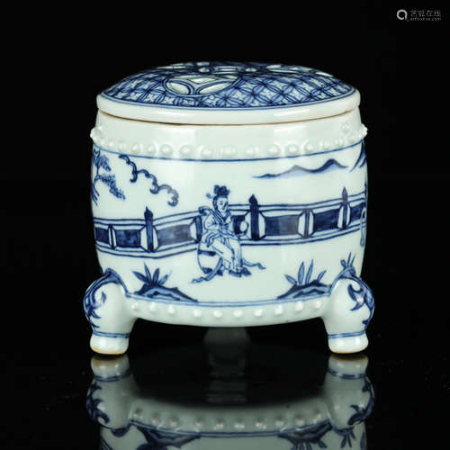 Chinese Blue White Porcelain Censer