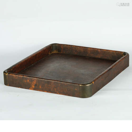 Chinese Burl Wood Incense Tray