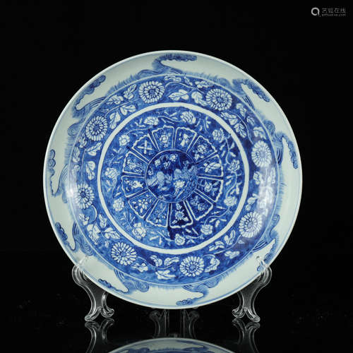 Chinese Blue White Porcelain Plate