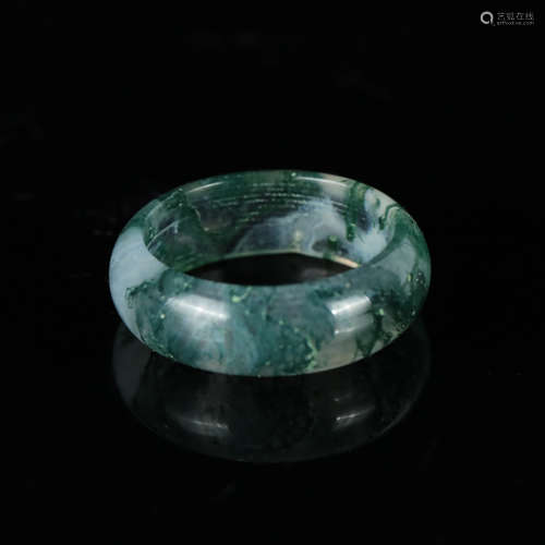 Chinese Moss Agate Ring