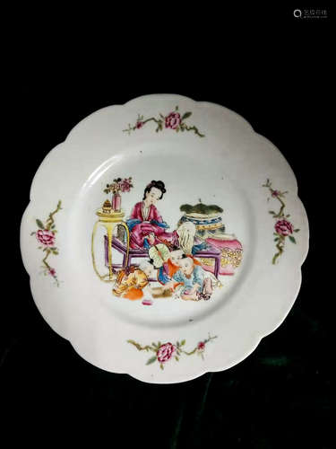 Chinese Famille Rose Porcelain Plate