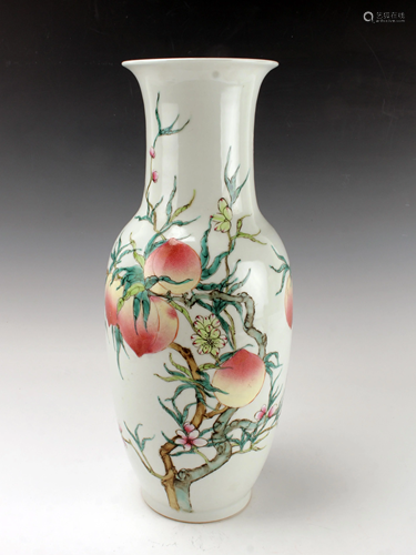 REPUBLIC PERIOD YONGZHENG PEACH & BAT FLORAL …