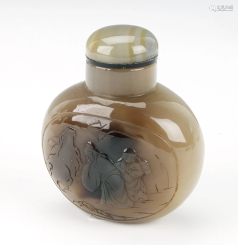 AGATE SNUFF BOTTLE