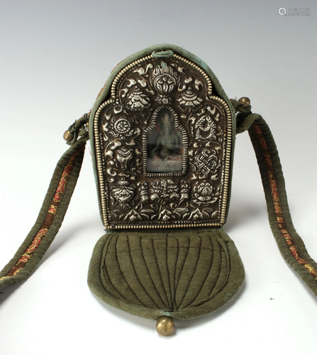 ANTIQUE TIBETAN TRAVEL SHRINE